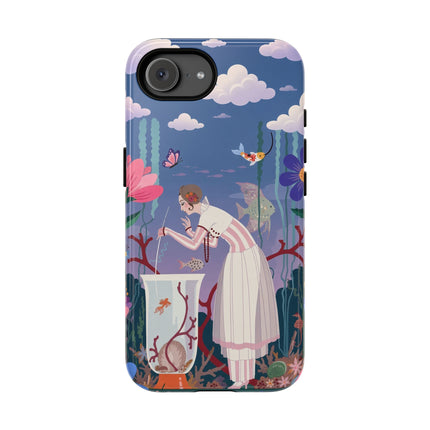 🐠🌸 The Enchanted Aquarium Garden Phone Case – Art Deco Underwater Fantasy