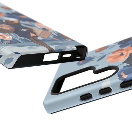 ☂️🌺 The Lady Of The Traveling Garden Phone Case – Art Deco Floral Adventure