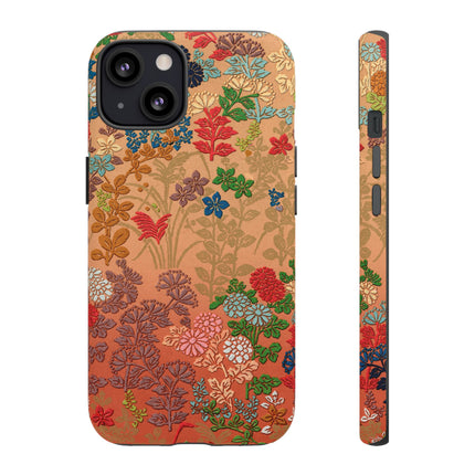 Ornamental Japanese Flower Pattern Phone Cases