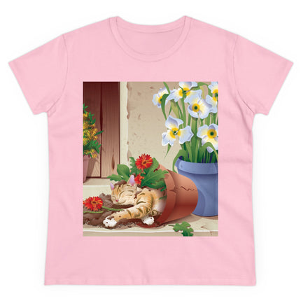 Blooming Serenity Women's Midweight Cotton Tee