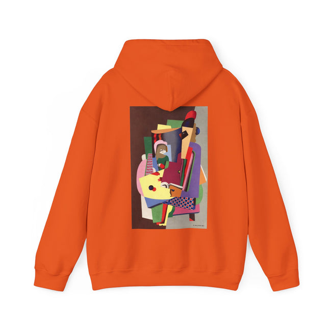 🎹🎨 The Piano Lesson by Georges Valmier Hooded Sweatshirt – Music, Color & Modernist Abstraction