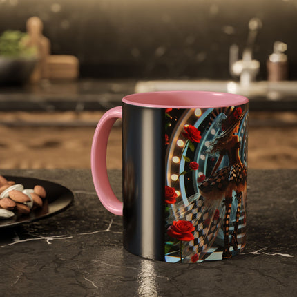 Halloween Witch Through the Mirror Colorful Mugs (11oz, 15oz)