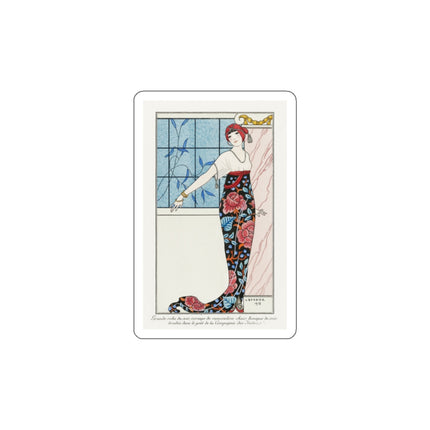 Grande robe du soir by George Barbier Die-Cut Stickers (5 Sizes)