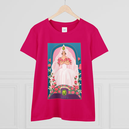 August & Peridot (from the Gem Series) by Sofia Chiostri Women's Midweight Cotton Tee