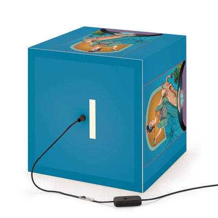 March & Aquamarine Zodiac Light Cube Lamp