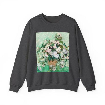 Roses by Vincent Van Gogh Heavy Blend™ Crewneck Sweatshirt