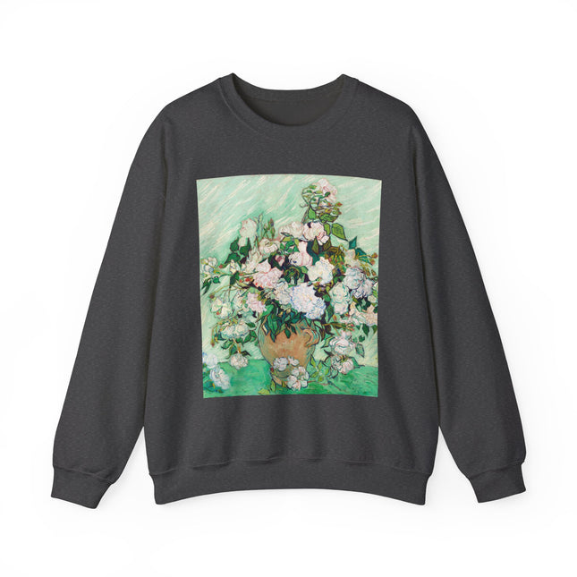 Roses by Vincent Van Gogh Heavy Blend™ Crewneck Sweatshirt