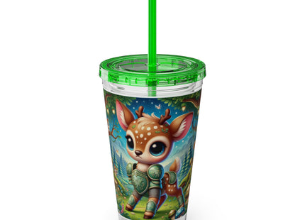 Fawn Defender Sunsplash Tumbler with Straw, 16oz