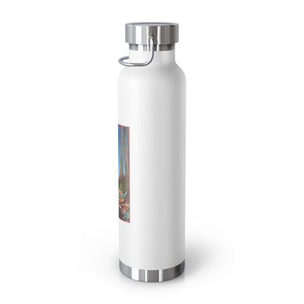 Periwinkle Painting the Petals by Ida Outhwaite Copper Vacuum Insulated Bottle, 22oz