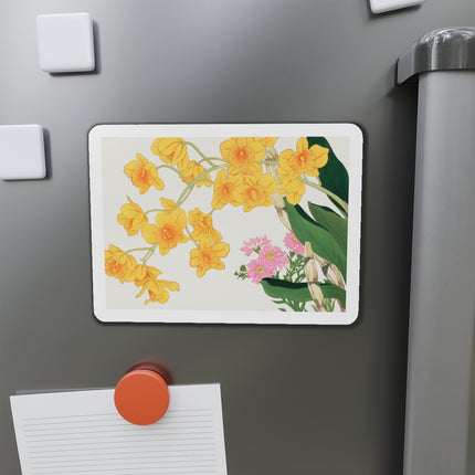 Golden Bow Orchid by Tanigami Kônan Die-Cut Magnets (5 Sizes)