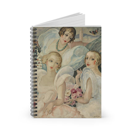Les Femmes Fatales by Gerda Wegener Spiral Notebook - Ruled Line