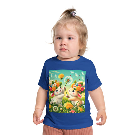 Springtime Bunny Friends Baby T-Shirt – Playful Moments in Bloom