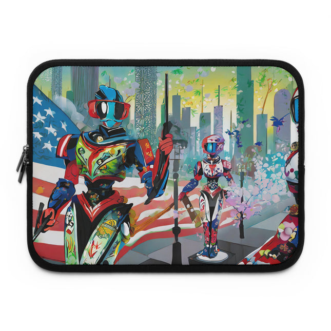 High Fashion Cyberpunk CIA Robots Laptop Sleeve