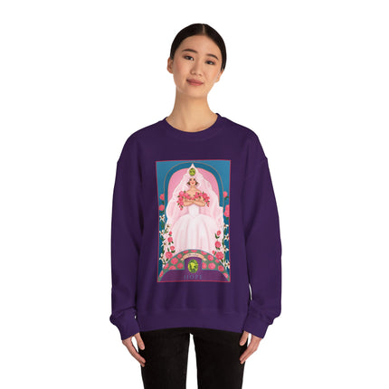 August & Peridot (from the Gem Series) by Sofia Chiostri Unisex Heavy Blend™ Crewneck Sweatshirt