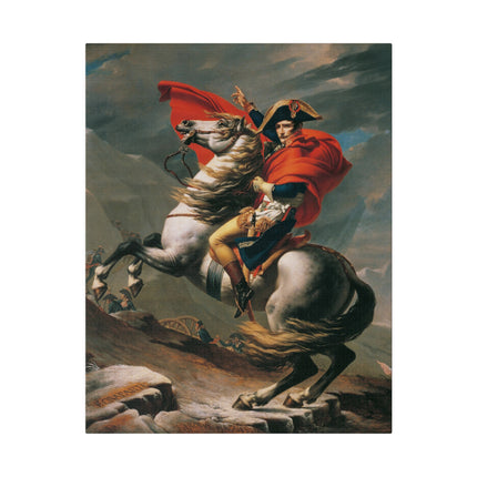 Napoleon Crossing the Alps by Jacques-Louis David Matte Canvas, Stretched, 0.75"