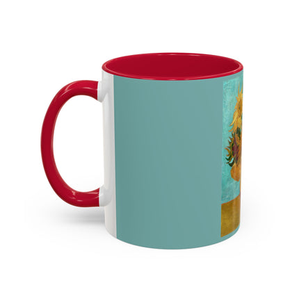 Vase with Twelve Sunflowers by Vincent van Gogh Colorful Mugs (11oz, 15oz)
