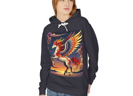 Flame-Winged Horse at Sunset Hoodie