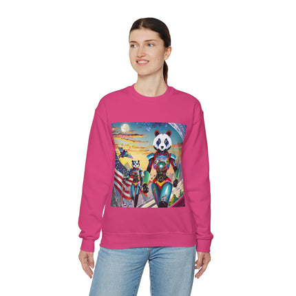 Cyber Punk Robots Unisex Heavy Blend™ Crewneck Sweatshirt
