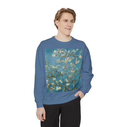 Almond Blossom by Vincent van Gogh Unisex Garment-Dyed Sweatshirt