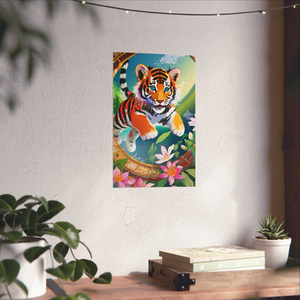 Majestic Tiger Cub Fine Art Posters