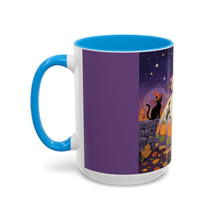 🎃🌙 The Pumpkin Moon Dress Colorful Mug – Whimsical Halloween Fashion
