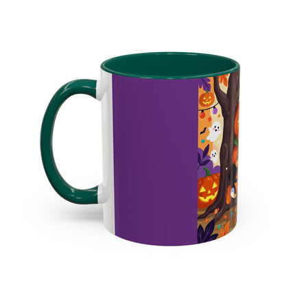 🎃🐈‍⬛ The Pumpkin Child’s Halloween Parade Colorful Mug – Whimsical Storybook Charm