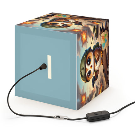 🦉🌟 The Owl on the Front Lines Light Cube Lamp – Courage & Quiet Strength