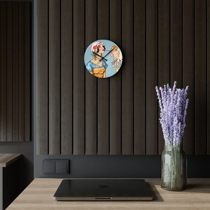 The Enchanting Painter Acrylic Wall Clock