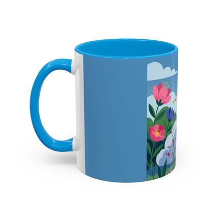 Garden Of New Beginnings Colorful Mugs – Art Deco Floral Elegance