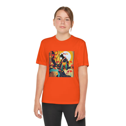 Black Cat in Kimono Youth Competitor Tee