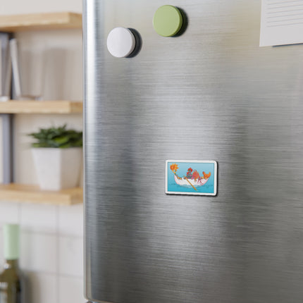 A Rooster's Seafaring Adventure Die-Cut Magnets (5 Sizes)