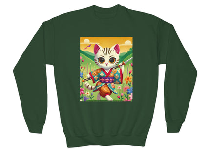 Samurai Kitten Youth Crewneck Sweatshirt