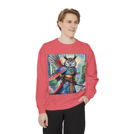 Cyberpunk Samurai Owl Sweatshirt