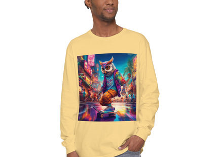 Neon Skater Garment-dyed Long Sleeve T-Shirt