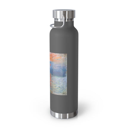 Sunrise by Claude Monet Copper Vacuum Insulated Bottle, 22oz