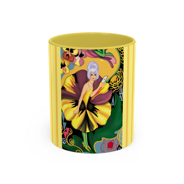 Enchanted Pansy Elegance Colorful Mugs (11oz, 15oz)