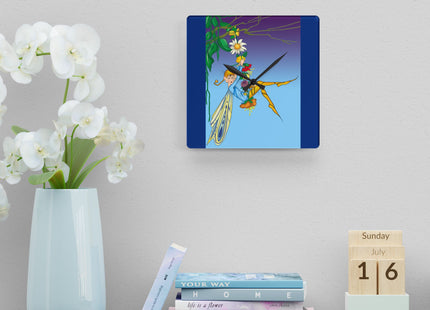 A Fairy's Delight Acrylic Wall Clock