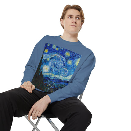The Starry Night by Vincent Van Gogh Garment-Dyed Sweatshirt