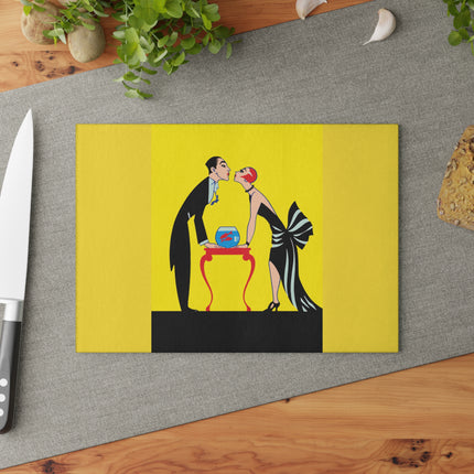 A Moment of Elegance Glass Cutting Board