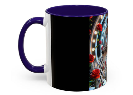 Halloween Witch Through the Mirror Colorful Mugs (11oz, 15oz)