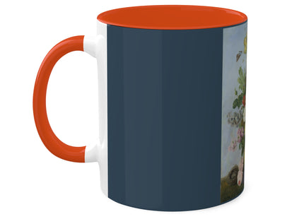 Bouquet of Flowers and a Nest by Sebastian Wegmayr Colorful Mugs, 11oz