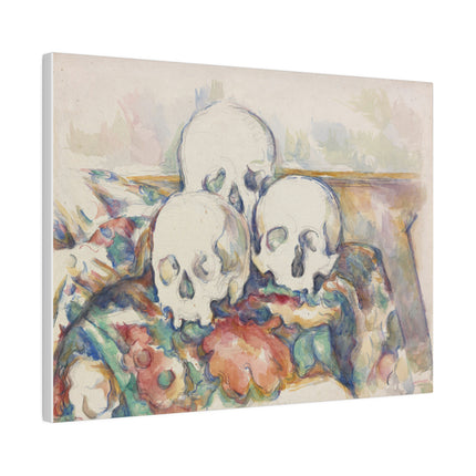The Three Skulls by Paul Cézanne Matte Canvas, Stretched, 0.75"