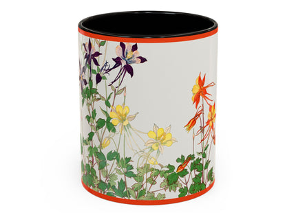 Aquilegia Flowers by Tanigami Kônan Colorful Mugs (11oz, 15oz)