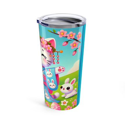 Springtime Kitten’s Easter Joy Tumbler 20oz