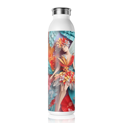 Hibiscus Fairy Slim Water Bottle