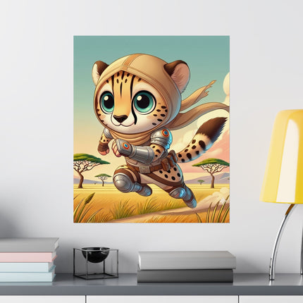 🐆⚡ Swift Cheetah Matte Vertical Poster – Speed, Adventure & Untamed Energy