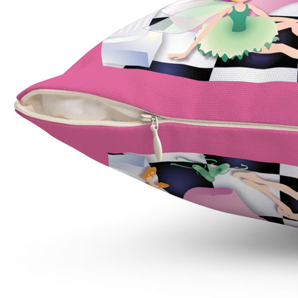 Graceful Enchantment Spun Polyester Square Pillow