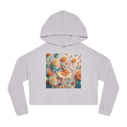 Dahlia Fairy Cropped Hooded Sweatshirt