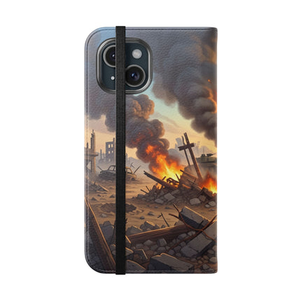 🦉🌟 The Owl on the Front Lines Flip Case – Courage & Quiet Strength
