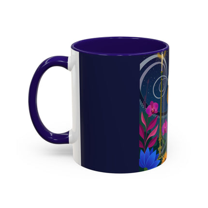The Lady Of The Starlit Candles Colorful Mugs – Art Deco Theatrical Romance
